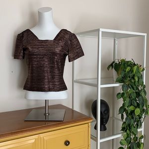 Vintage shiny cropped top